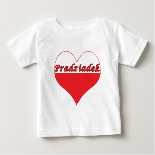 Camiseta Para Bebê Pradziadek Polonês Heart
