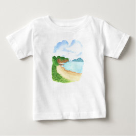 Camiseta Para Bebê Praia da Orla Marítima