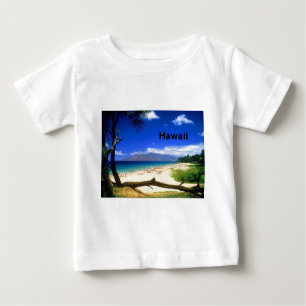 Camiseta Para Bebê Praia de Maui Havaí Kihei (St.K.)