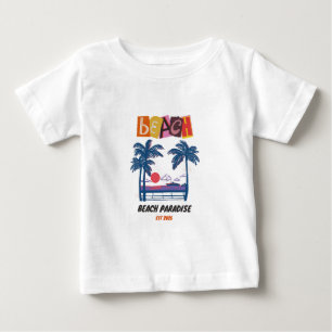 Camiseta Para Bebê Praia do Paraíso