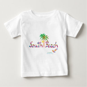 Camiseta Para Bebê Praia sul feliz, FL