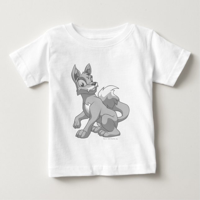Camiseta Para Bebê Prata de Lupe (Frente)