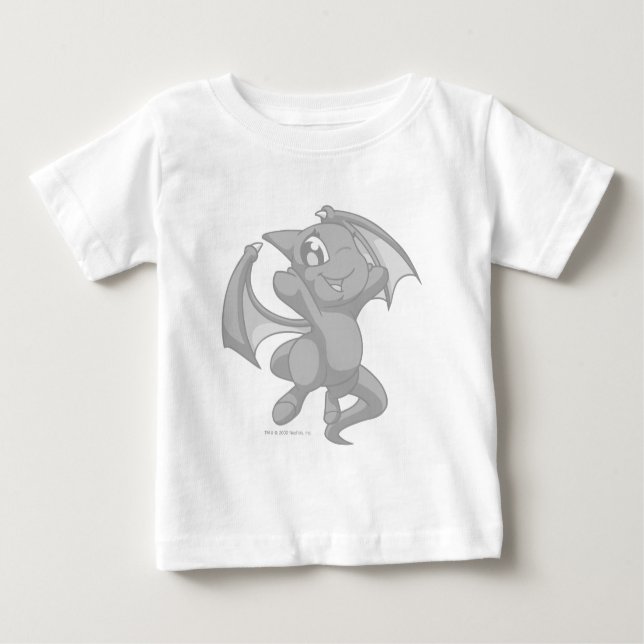 Camiseta Para Bebê Prata de Shoyru (Frente)