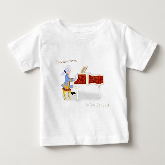 Camiseta Para Bebê Prática Mantém Perfeito (Frente)
