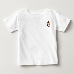 Camiseta Para Bebê Prazer em se encontrar comigo: Sinal de pinguim pe