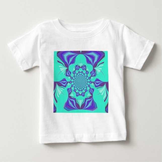 Camiseta Para Bebê Precioso azul (Frente)