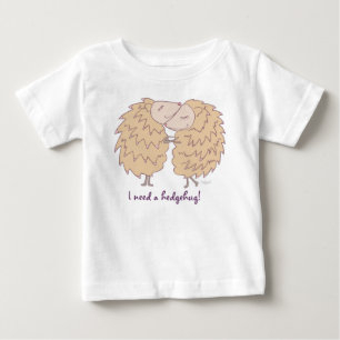 Camiseta Para Bebê Preciso de um ouriço, t-shirt do idyl-wyld