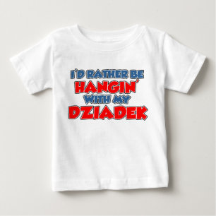 Camiseta Para Bebê Preferencialmentes Be with Dziadek