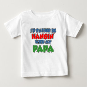 Camiseta Para Bebê Preferencialmentes Estão Saindo Com Papai