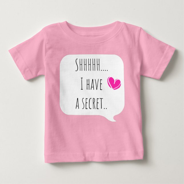 Camiseta Para Bebê Pregnancy reveal big sister (Frente)