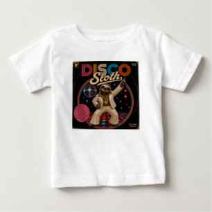 Camiseta Para Bebê Preguiça Disco