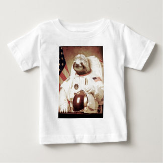 Camiseta Para Bebê Preguiça do astronauta