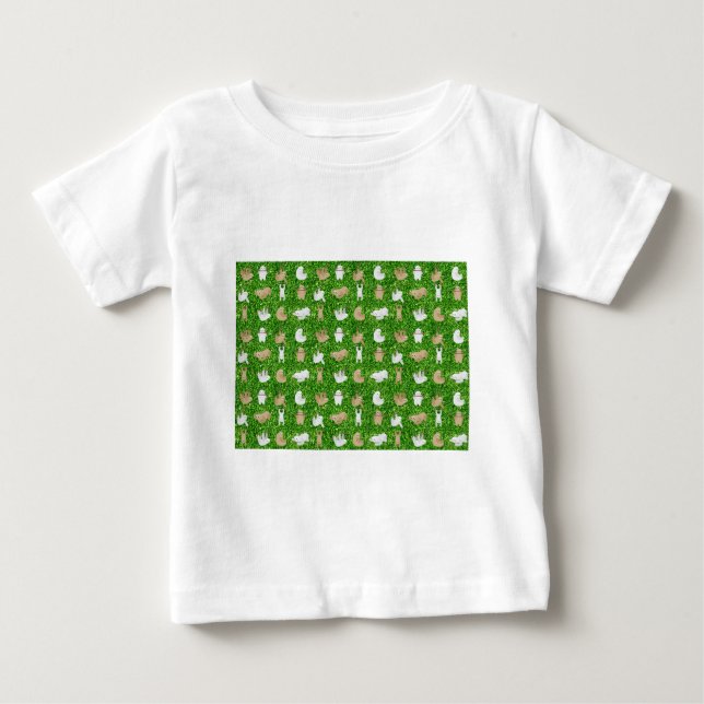 Camiseta Para Bebê preguiças engraçadas (Frente)