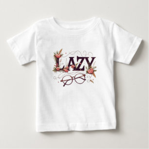 Camiseta Para Bebê Preguiçoso