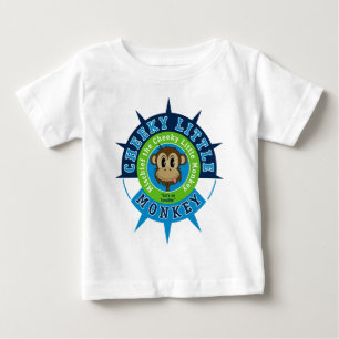 Camiseta Para Bebê Prejuízo do bebê o t-shirt do macaco