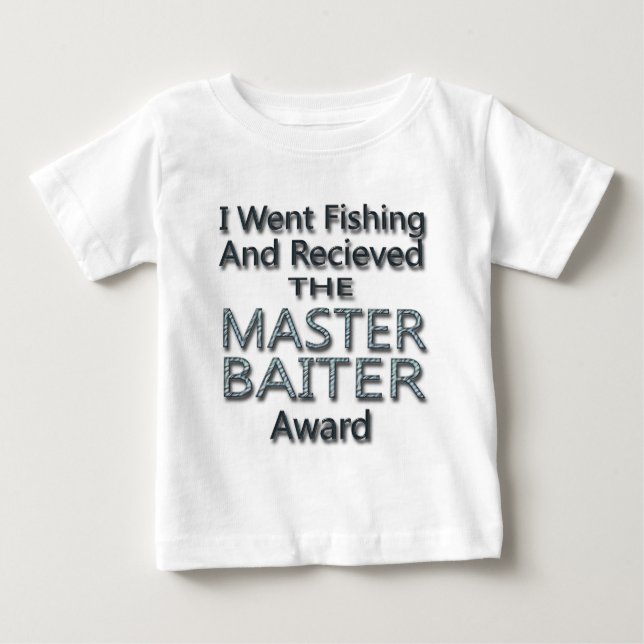 Camiseta Para Bebê Prêmio mestre de Baiter (Frente)