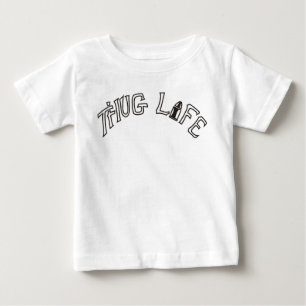 Camiseta Para Bebê Prêmio Thug Baby Life