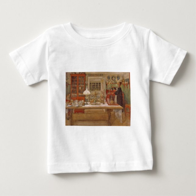 Camiseta Para Bebê Preparando-se para um jogo (Frente)