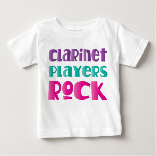 Camiseta Para Bebê Presente bonito da música rock dos jogadores do