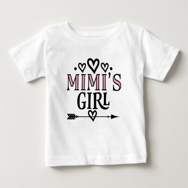 Camiseta Para Bebê Presente da neta linda de Mimi (Frente)