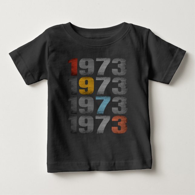 CAMISETA PARA BEBÊ PRESENTE DE 1973 (Frente)