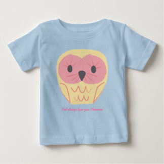Camiseta Para Bebê Presente de Macacãozinho de Bebê Coruja Fofa Ideia