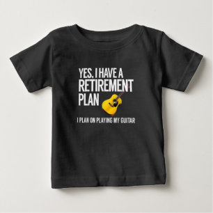 Camiseta Para Bebê Presente de Reforma do Jogador de Violão Engraça
