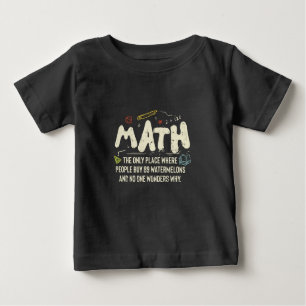 Camiseta Para Bebê Presente do professor de matemática de matemática