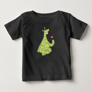 Camiseta Para Bebê Presente engraçado de árvore de Natal Lhama para a
