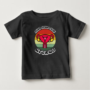 Camiseta Para Bebê Presente Feminista Engraçado Útero Antigo Cuide da