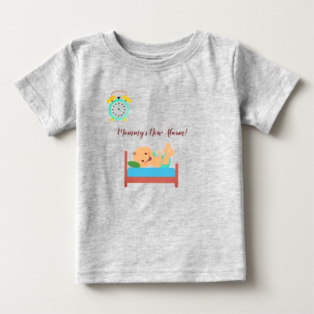 Camiseta Para Bebê Presente Ideal para Nova Mãe Fofo (Frente)