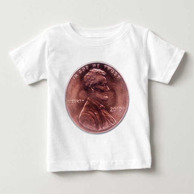 Camiseta Para Bebê Presente numismático (Frente)
