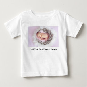 Camiseta Para Bebê Presente Personalizado de Foto Bebê Recém-Nascido