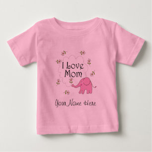 Camiseta Para Bebê Presente personalizado do bebê do dia das mães