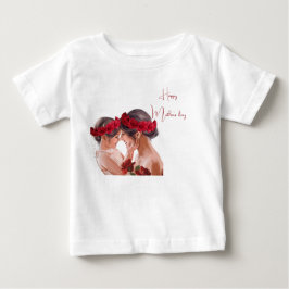 Camiseta Para Bebê Presente Personalizado Floral Comovente