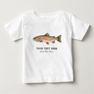 Camiseta Para Bebê Presente Personalizado para Amante da Pesca – Desi