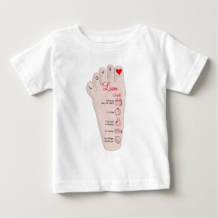 Camiseta Para Bebê Presente Personalizado para Bebé Recém-Nascido Det