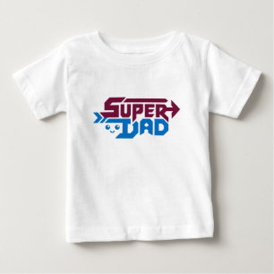 Camiseta Para Bebê Presente Super Pai Gamer – Fofo Retro