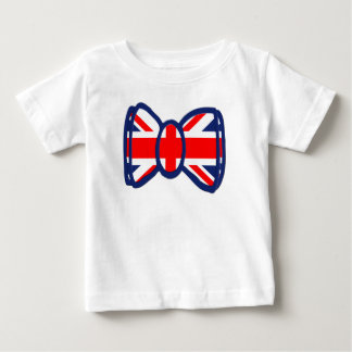 Camiseta Para Bebê Presentes da arte do laço de Union Jack do