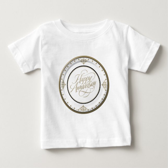 CAMISETA PARA BEBÊ PRESENTES DE ANIVERSÁRIO FELIZES (Frente)