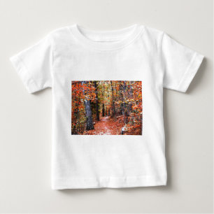 Camiseta Para Bebê Presentes de Aquarelas de Passagem de outono de Fl