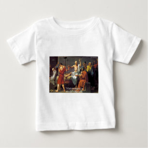 Camiseta Para Bebê Presentes de Citação "Sabedoria/Surpresa" de Sócra
