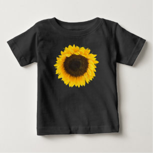 Camiseta Para Bebê Presentes de girassol