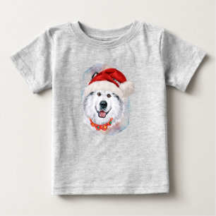 Camiseta Para Bebê Presentes de Natal do Malamute do Alasca para Aman