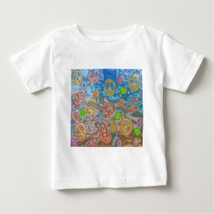 Camiseta Para Bebê Presentes de Roupa de vida no oceano Pacífico retr