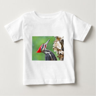 Camiseta Para Bebê Presentes de Roupas com Perfil de Pica-Pau-Grande