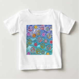Camiseta Para Bebê Presentes de Roupas Ondas do Oceano Pacífico dos A