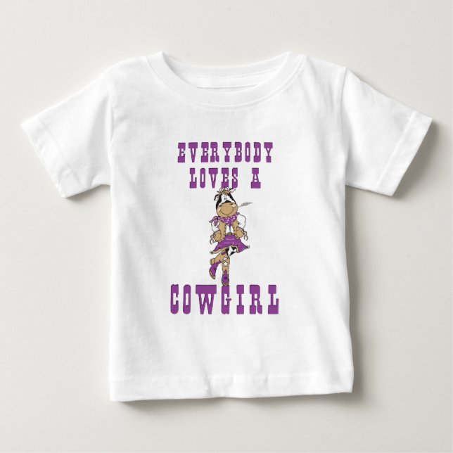 Camiseta Para Bebê Presentes de VacaGirl (Frente)
