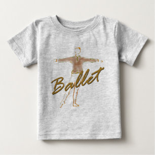 Camiseta Para Bebê Presentes do menino do balé para dançarinos