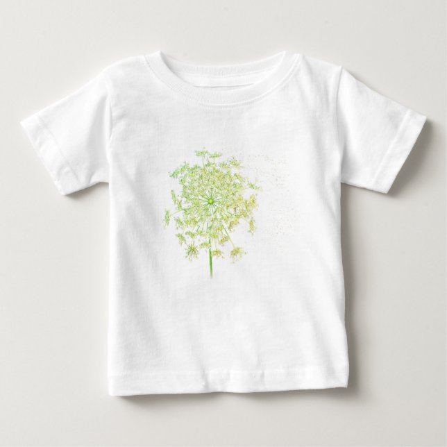 Camiseta Para Bebê Presentes e favores de renda da Rainha Anne (Frente)